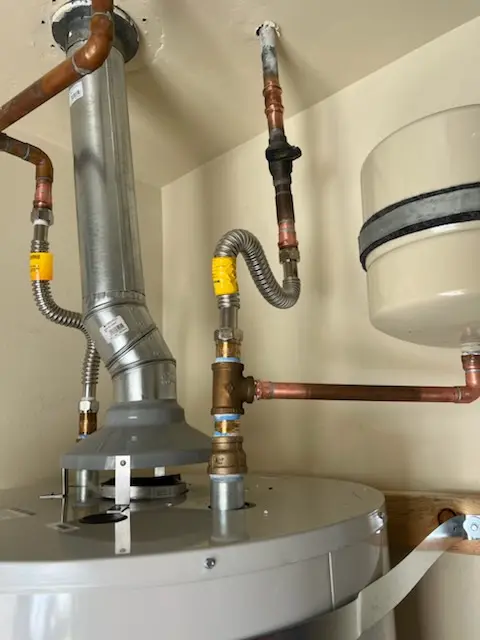 Water heater installation and plumbing repair in Provost